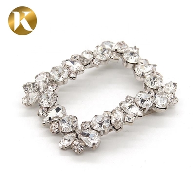 Crystal Ladies Shoes Decoration Accessories 55mm*40mm Fashion Styl