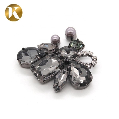Bee Shaped Popular Rhinestone Shoe Buckle Nickel / Black / Gold Color