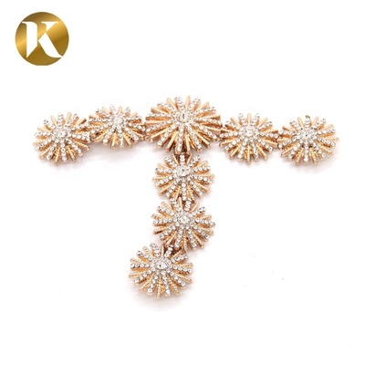 T Shape Rhinestone Women Metal Shoe Buckles With Fashion Appearance
