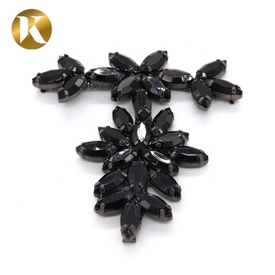 Jewelry Decoration	T Shape Metal Shoe Buckles Black / Gold Multi Color