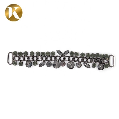 New Design Shoe Crystals Decorations Jewelry Chain Buckle For Women