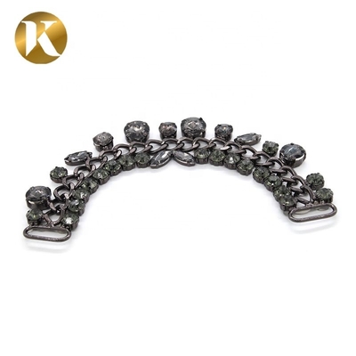 New Design Shoe Crystals Decorations Jewelry Chain Buckle For Women