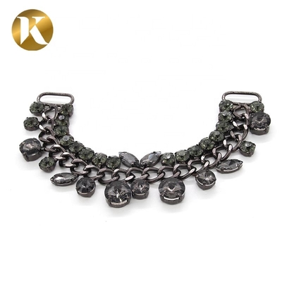 New Design Shoe Crystals Decorations Jewelry Chain Buckle For Women