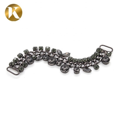New Design Shoe Crystals Decorations Jewelry Chain Buckle For Women