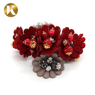 Custom Handmade Ladies Shoe Flower Decoration Europe And America Style