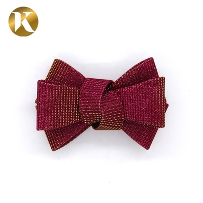 Custom Red Women Shoes Decoration Accessories Special Cloth Material