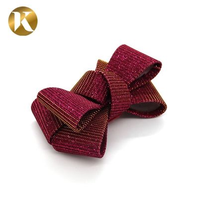 2026 show bow Custom Red Women Shoes Decoration Accessories Special Cloth Material