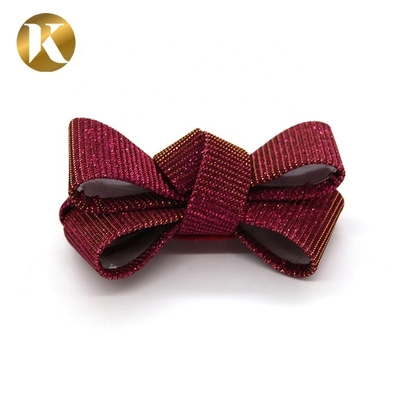Custom Red Women Shoes Decoration Accessories Special Cloth Material