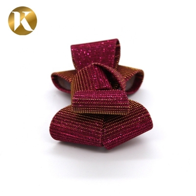 Custom Red Women Shoes Decoration Accessories Special Cloth Material