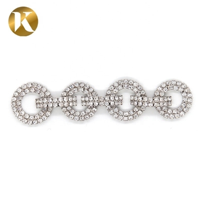 Fashion Elegant Crystal Bridal Shoe Clips 90mm*20mm Rhinestone Decoration