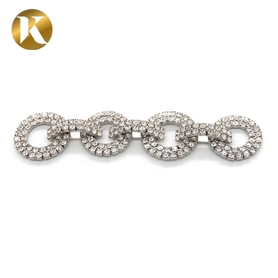 Fashion Elegant Crystal Bridal Shoe Clips 90mm*20mm Rhinestone Decoration