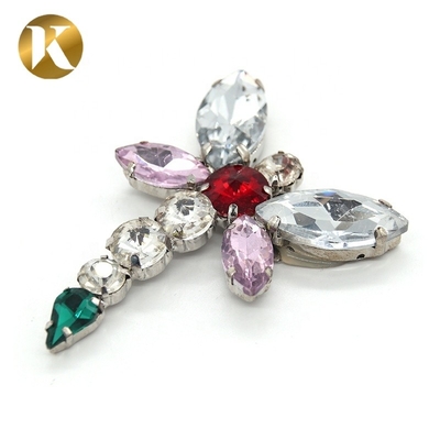 Dragonfly Shape Rhinestone Shoe Clips Europe And America Style For Buckle Ornaments