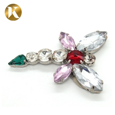 Dragonfly Shape Rhinestone Shoe Clips Europe And America Style For Buckle Ornaments