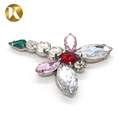 Dragonfly Shape Rhinestone Shoe Clips Europe And America Style For Buckle Ornaments