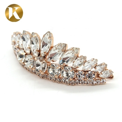 Sparkling Diamond Buckle Shoes Decoration Accessories 75mm*25mm Size
