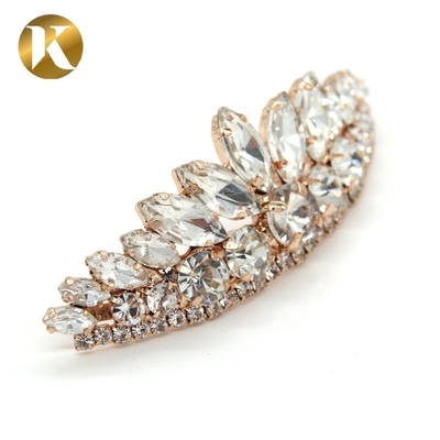 Sparkling Diamond Buckle Shoes Decoration Accessories 75mm*25mm Size