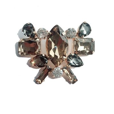 2026 shoe buckle Irregular Style Shoes Decoration Accessories Smoked Glass Drill Shoe Ornament