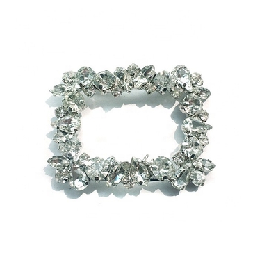 Europe Vintage Diamond Lady Shoe Accessories With Multiple Colors
