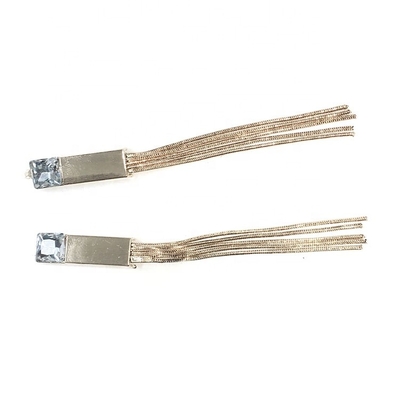 Popular Fashion Rhinestone Shoe Clips 8cm*28cm 6.2cm Iron / Copper Material