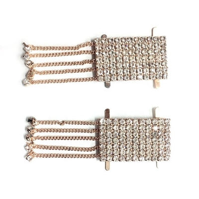 Wenzhou KML New Design Metal Women Shoe Accessories Decorative Tassel Shoe