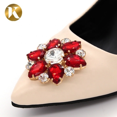 Sun Flower Shape Satin Ribbon Flowers 50*50mm Size For Ladies Shoe