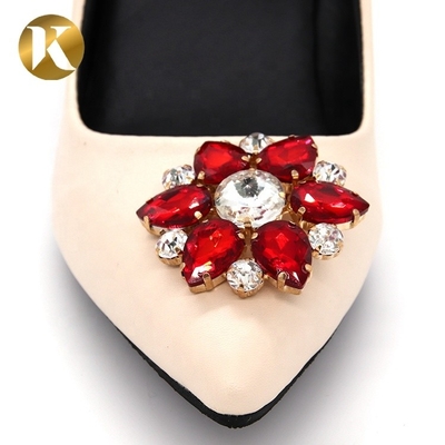 Sun Flower Shape Satin Ribbon Flowers 50*50mm Size For Ladies Shoe