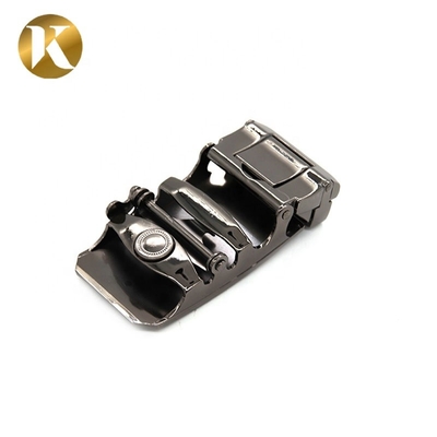 Wenzhou Kml Custom Logo Black Business Zinc Alloy Automatic Belt Buckle