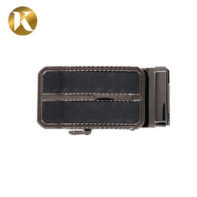 Black Surface Automatic Belt Buckles With Carving Surface Treatment