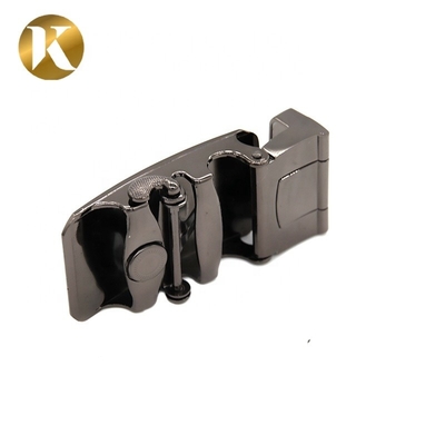 Black Surface Automatic Belt Buckles With Carving Surface Treatment