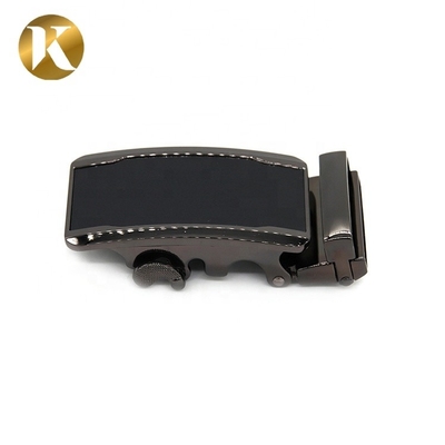 Black Custom Metal Belt Buckle , Zinc Alloy Auto Lock Belt Buckle