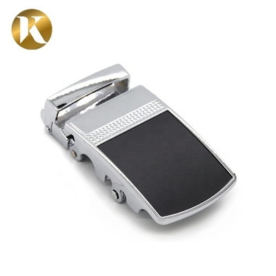 Metal Zinc Alloy 35mm Reversible Belt Buckle With Carving Surface Treatment