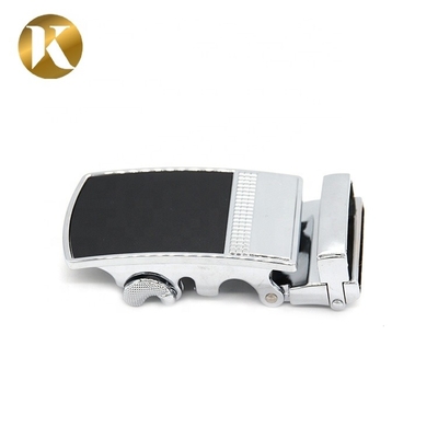 Metal Zinc Alloy 35mm Reversible Belt Buckle With Carving Surface Treatment