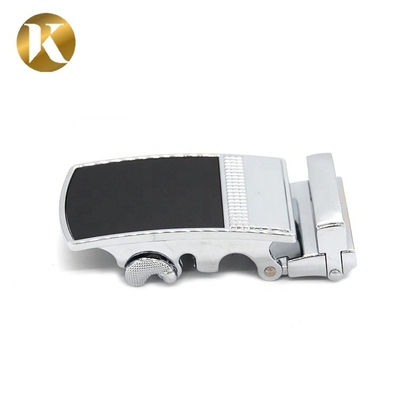 Metal Zinc Alloy 35mm Reversible Belt Buckle With Carving Surface Treatment