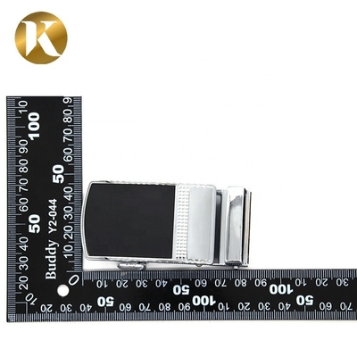 Metal Zinc Alloy 35mm Reversible Belt Buckle With Carving Surface Treatment