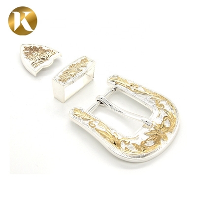 Wenzhou KML New Design Popular Classic Vintage Shiny Zinc Alloy 2 Color Pin Belt Buckle