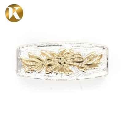 Wenzhou KML New Design Popular Classic Vintage Shiny Zinc Alloy 2 Color Pin Belt Buckle