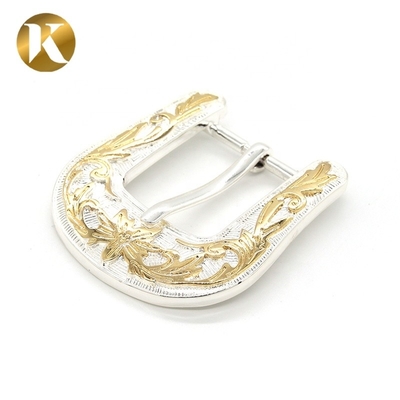 Wenzhou KML New Design Popular Classic Vintage Shiny Zinc Alloy 2 Color Pin Belt Buckle