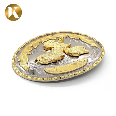 Wenzhou KML High Quality Fashion Handmade Oval 41mm 2 Color Metal Belt Buckle