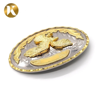 Wenzhou KML High Quality Fashion Handmade Oval 41mm 2 Color Metal Belt Buckle