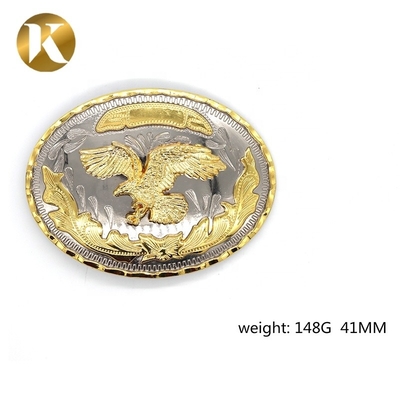 Wenzhou KML Factory Supply Fashion Oval 41mm 2 Color Belt Buckle