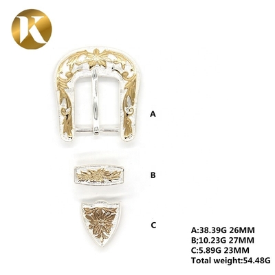 Wenzhou KML Custom Fashion Popular Shiny Zinc Alloy 2 Color Pin Belt Buckle