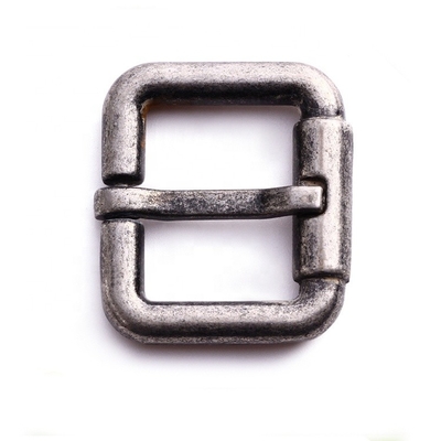 Wenzhou KML Promotion 25mm Rectangle Vintage Metal Pins Belt Buckle