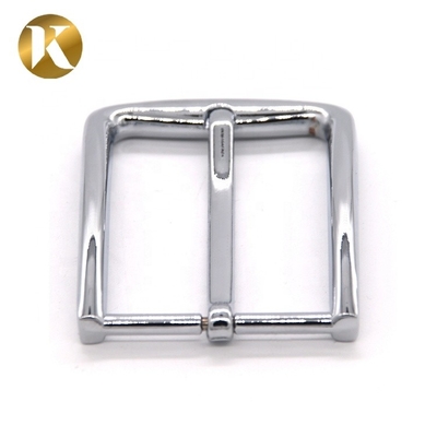 New Design Silver Belt Buckle , Popular 35mm Mens Square Belt Buckle