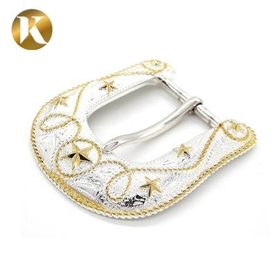 Zinc Alloy Double Pin Belt Buckle 40mm Inner Size With Long Using life
