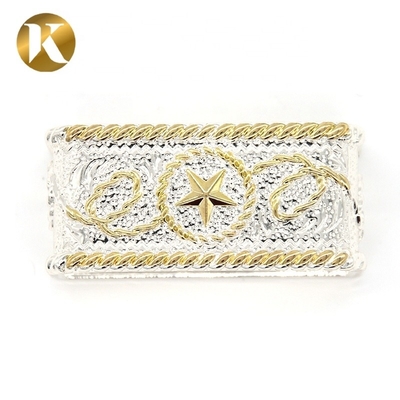 Zinc Alloy Double Pin Belt Buckle 40mm Inner Size With Long Using life