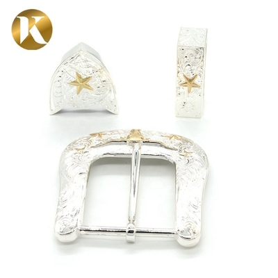 Men Fashion Belt Buckles , Thick Zinc Alloy Plate Style Belt Buckle