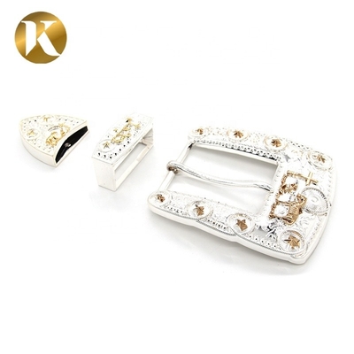 Fashion 2 Color Plate Belt Buckles With Handwork + Machinery Technics