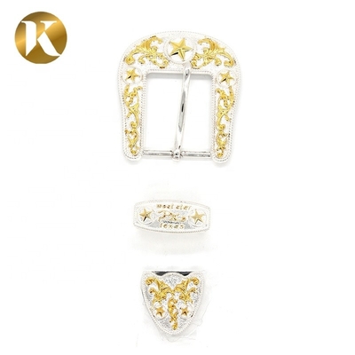 New Design Double Pin Belt Buckle Customized Logo With Two Colors