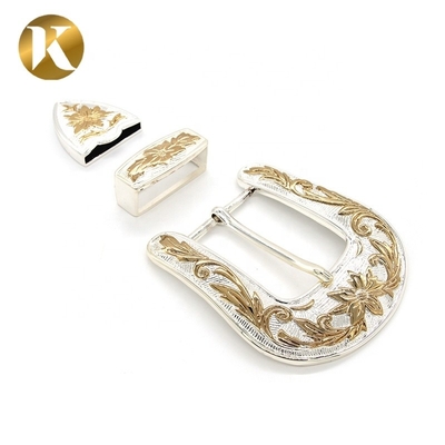 Popular 2 Color Decorative Belt Buckle Metal Durable Zinc Alloy Material