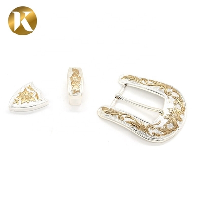 Popular 2 Color Decorative Belt Buckle Metal Durable Zinc Alloy Material